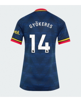 Arsenal Viktor Gyokeres #14 Maglia Gara Trasferta Repliche 2026-27 Donna Maniche Corte Arsenal Viktor Gyokeres #14 Maglia Gara Trasferta Repliche 2026-27 Donna Maniche Corte
